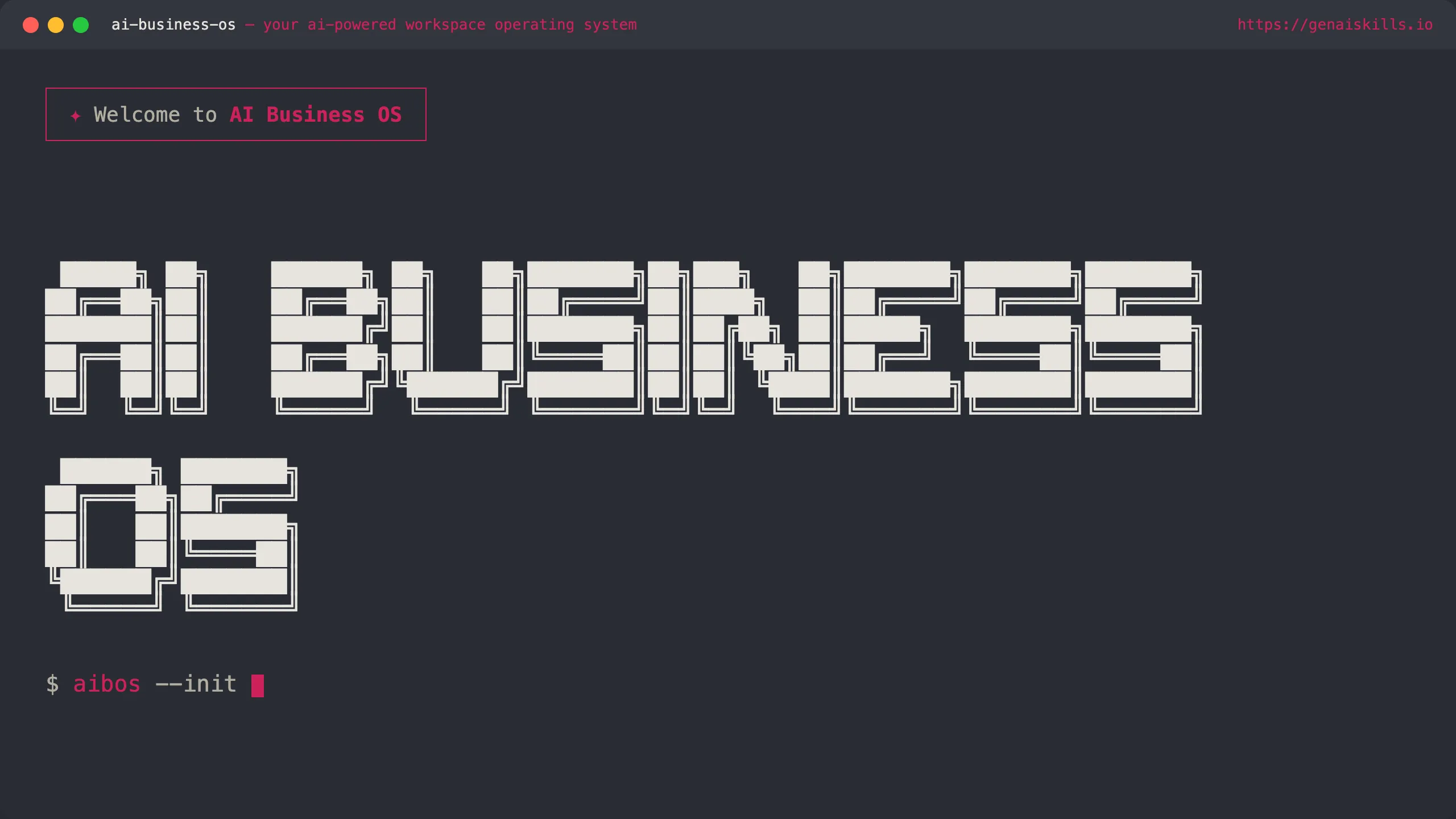 AI Business OS brand card