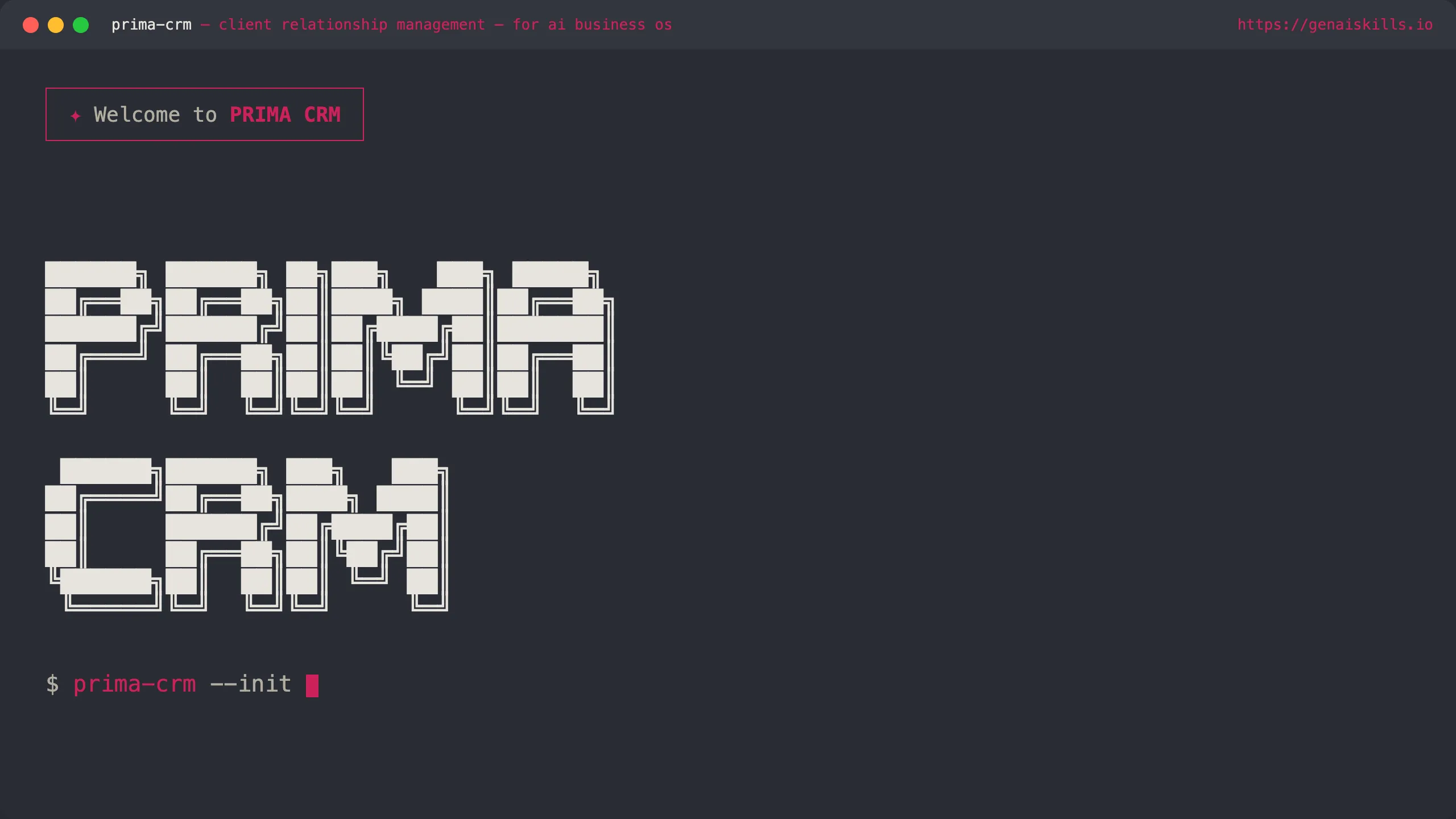 PRIMA CRM brand card